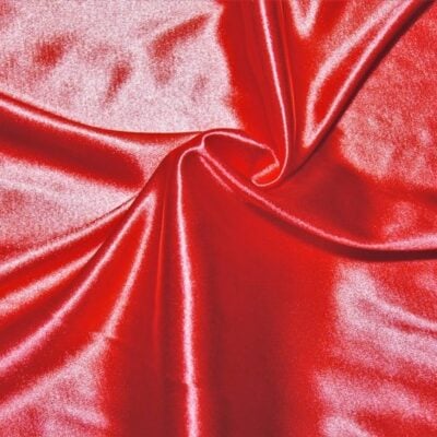 Dark Coral Satin Nylon Spandex #73 — spandex fabric by the yard | Stretch House