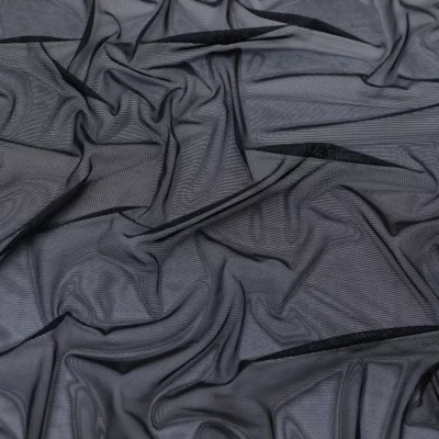 Mesh Spandex Black #81 — spandex fabric by the yard | Stretch House