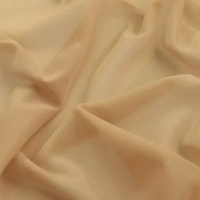 Mesh Spandex Beige #102 — spandex fabric by the yard | Stretch House