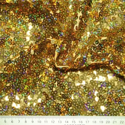 Holo Gold — spandex fabric by the yard | Stretch House
