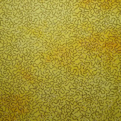 Yellow Gold Glitter — spandex fabric by the yard | Stretch House