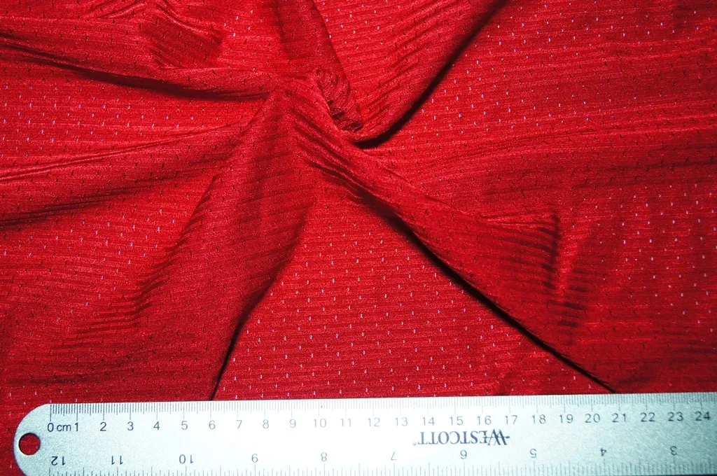 Red Red athletic mesh nylon — wholesale stretch fabric