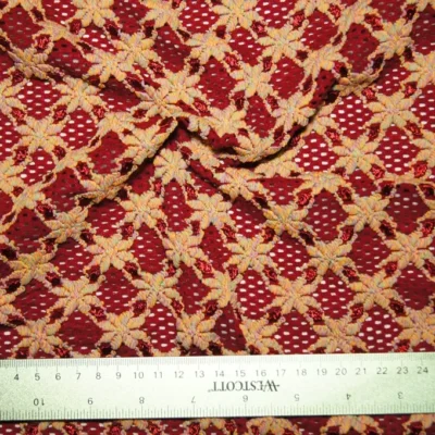 Red Light Pink Spandex Lace — spandex fabric by the yard | Stretch House