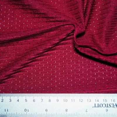 Cherry athletic mesh nylon — wholesale stretch fabric