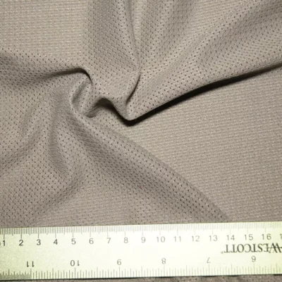 Silver athletic mesh polyester — wholesale stretch fabric