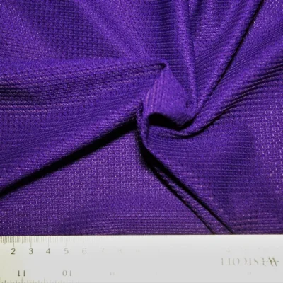Purple athletic mesh polyester — wholesale stretch fabric
