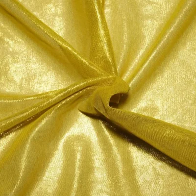 Metallic Sheer Spandex Gold Gold #40 — spandex fabric by the yard | Stretch House