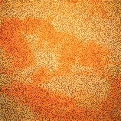 Orange Peach Glitter — spandex fabric by the yard | Stretch House