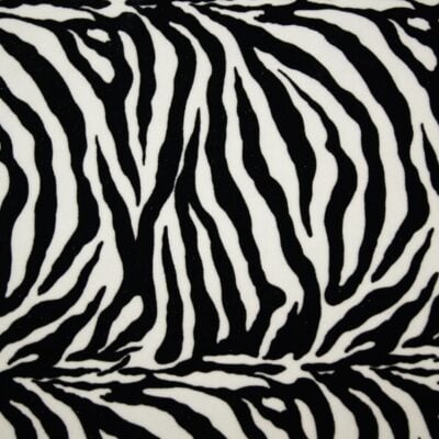 Zebra black white print spandex — wholesale stretch fabric