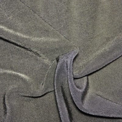 Dark silver plain slinky spandex — wholesale stretch fabric