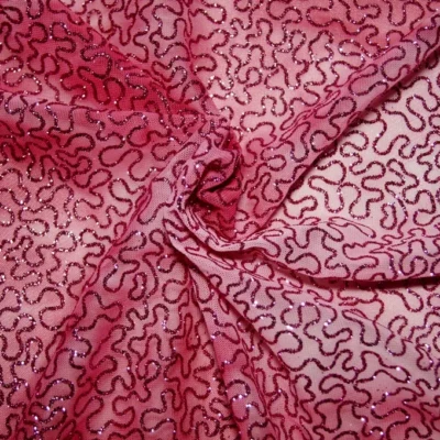 Rose Pink Glitter — spandex fabric by the yard | Stretch House