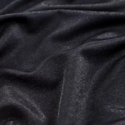 Glissenette Shiny Spandex Black #112 — spandex fabric by the yard | Stretch House