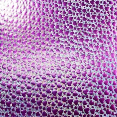 Heart Cracked Ice Foil Purple / Silver / White #90 — spandex fabric by the yard | Stretch House