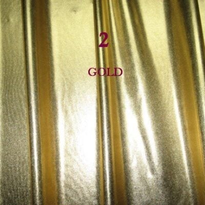All Over Foil Spandex 2 Way Gold #2 — spandex fabric by the yard | Stretch House