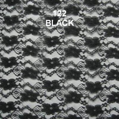 Black spandex lace — wholesale stretch fabric