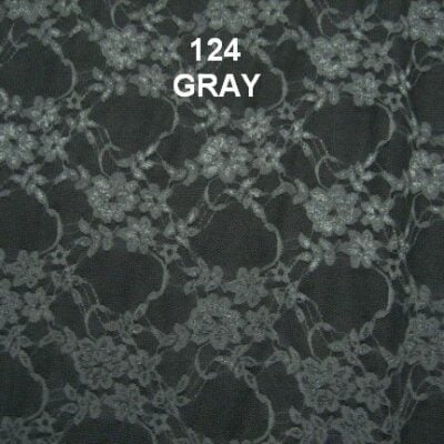 Gray spandex lace — wholesale stretch fabric