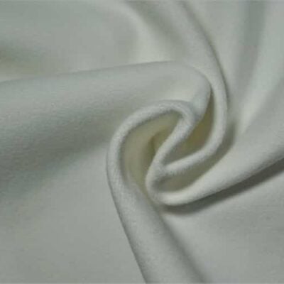 White sueded tricot spandex — wholesale stretch fabric