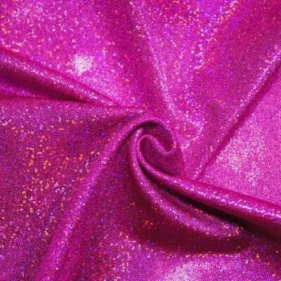 Holo sands spandex in fuchsia — wholesale stretch fabric