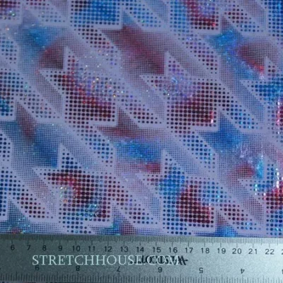 Multi color printed spandex #18 — wholesale stretch fabric
