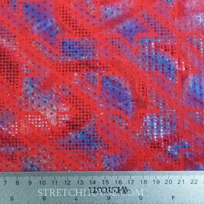 Multi color printed spandex — wholesale stretch fabric
