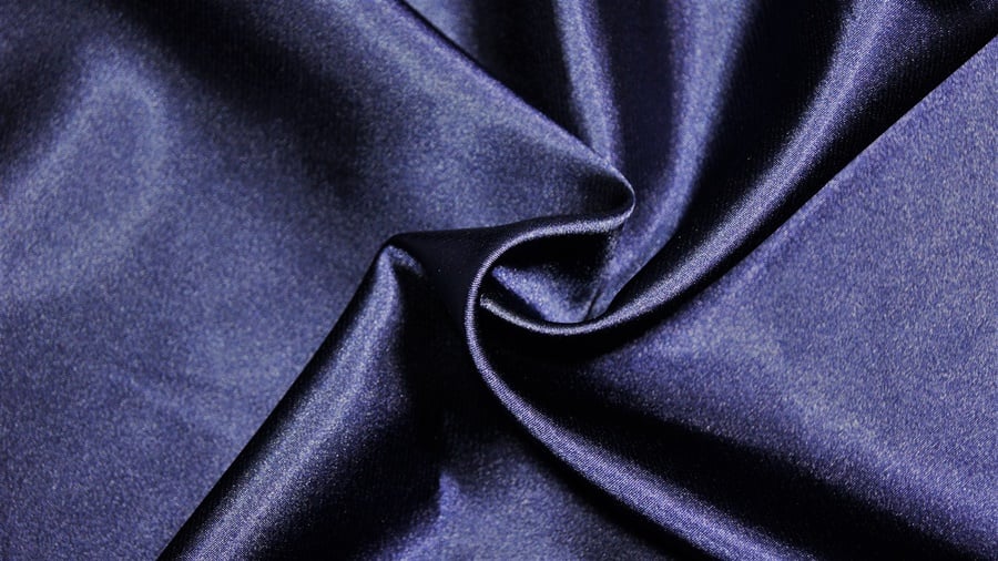 Navy Navy polyester stretch charmeuse — wholesale fabric