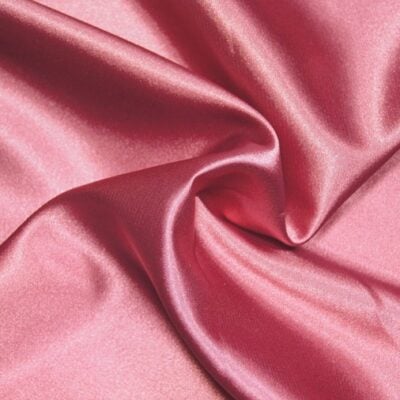 D rose polyester stretch charmeuse — wholesale fabric