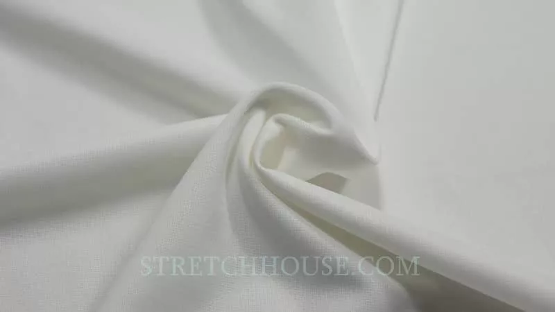 White White matte regular spandex — wholesale stretch fabric