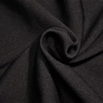 Black ottoman spandex fabric — wholesale stretch fabric