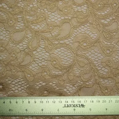 Nude olivia lace spandex — wholesale stretch fabric