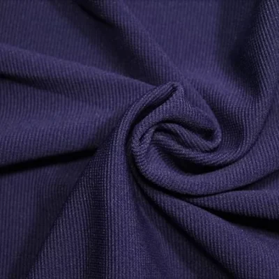 Navy ottoman spandex fabric — wholesale stretch fabric