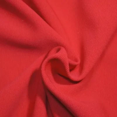 Red ottoman spandex fabric — wholesale stretch fabric
