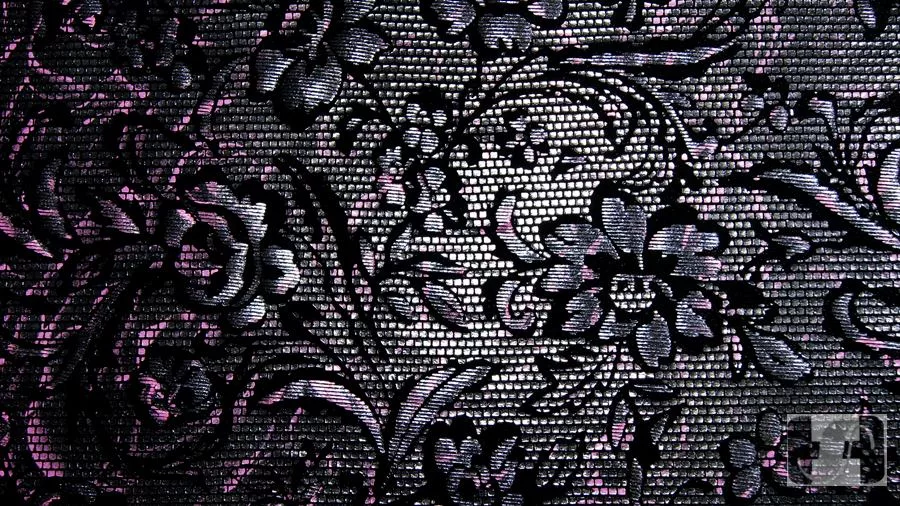 3 Black light pink metallic stretch velvet — wholesale fabric