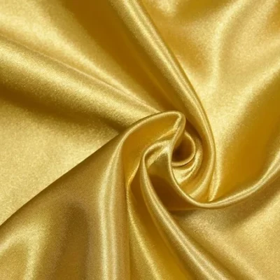 Antique gold polyester satin — wholesale fabric