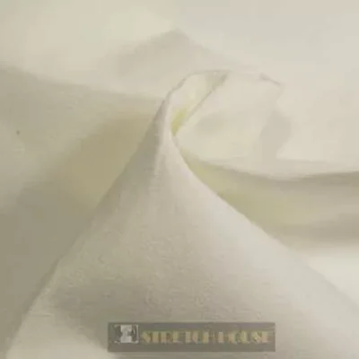 White micro air double suede spandex — wholesale fabric