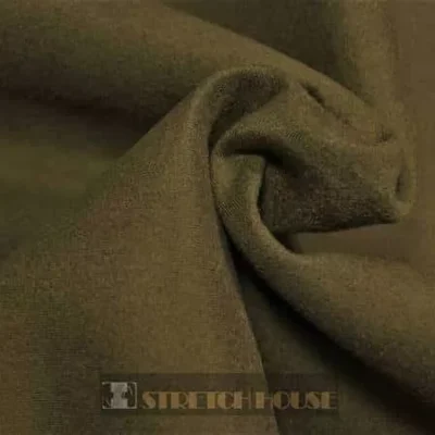 Burnt olive micro air double suede spandex — wholesale fabric
