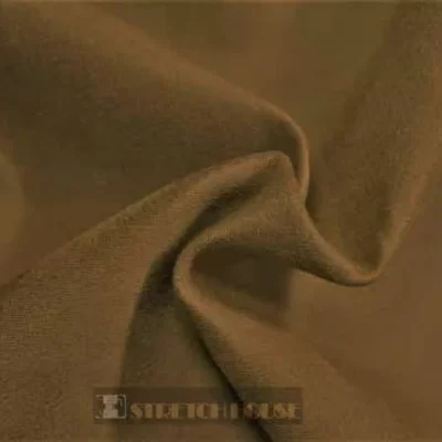 Camel micro air double suede spandex — wholesale fabric