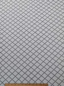 Diamonds Mesh Spandex Flock Glitter White / Black / Silver #3 — spandex fabric by the yard | Stretch House
