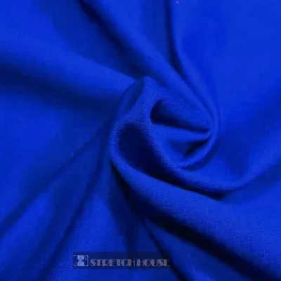 Ponte knit fabric in royal blue — wholesale stretch fabric