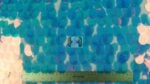 Large Blue Pink Pearl Holo Teardrop Sequins on Mesh #11 — spandex fabric by the yard | Stretch House