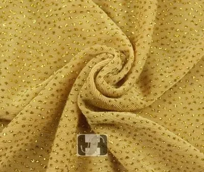 Gold DK gold glitter slinky acetate spandex — wholesale fabric