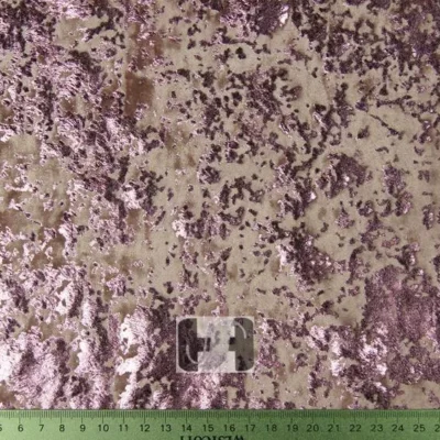 Distressed Velvet Spandex Foil Dusty pink / Baby pink #1