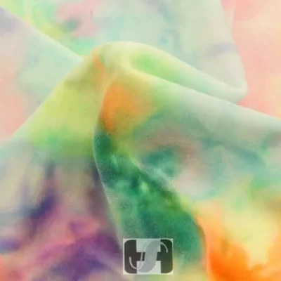 Candy craze tye dye spandex velvet — wholesale stretch fabric