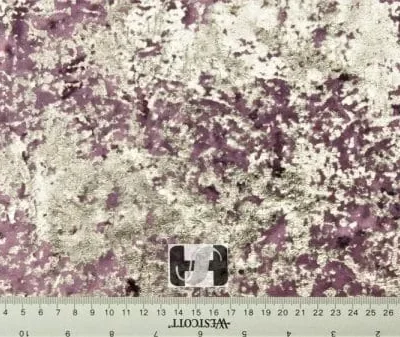 Distressed Velvet Spandex Foil Plum / Gunmetal #7 — spandex fabric by the yard | Stretch House