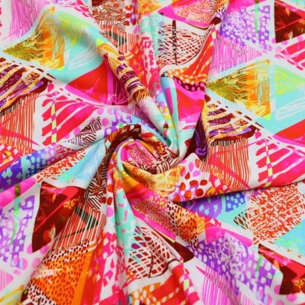 IMG_0044 Diamond abstract printed spandex — wholesale stretch fabric