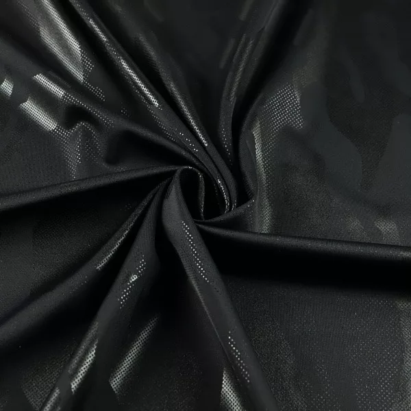 IMG_0037_1 Black camo foil activewear spandex — wholesale stretch fabric