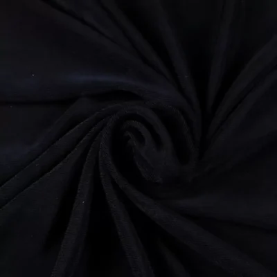 Slinky acetato spandex in black — wholesale stretch fabric