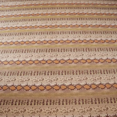 Brown snake pattern printed spandex — wholesale fabric