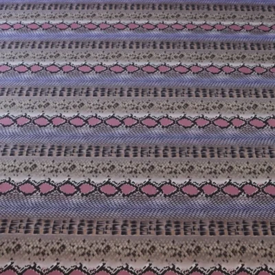 Cyber grape snake pattern printed spandex — wholesale fabric