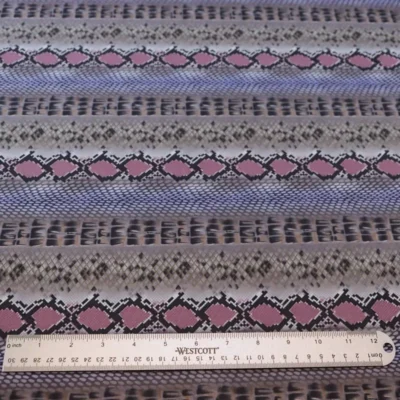 Cyber Grape Snake Pattern Printed Spandex Fabric #28 — spandex fabric by the yard | Stretch House