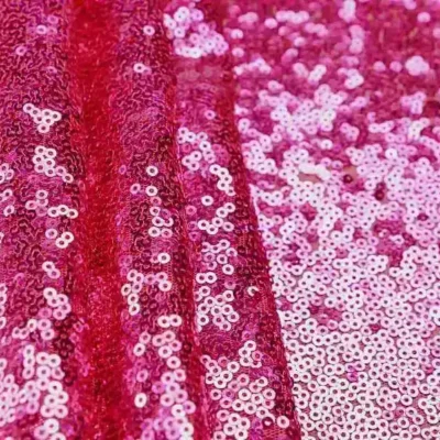 Cerise Sequins Glitz Starlight Sequins — spandex fabric by the yard | Stretch House